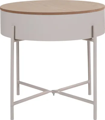 Image de Beistelltisch >Sisco< in Grau, Melamin, MDF, Stål - 40x40x40cm (BxHxT)