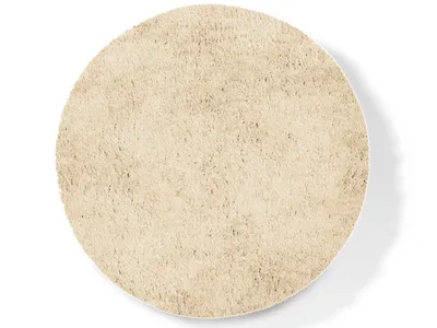 Produktbild von casa pura Badematte Sky, Badezimmerteppich extra flauschig, rutschfest & waschbar viele Größen & Farben, Mikrofaser Badteppich - Beige, 95cm rund