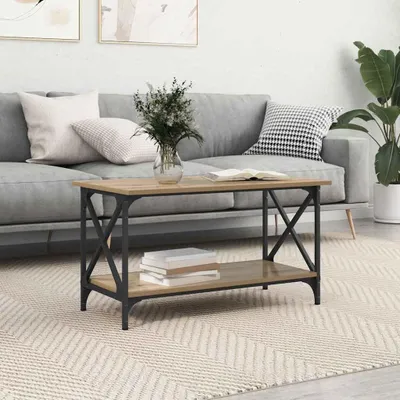 Produktbild von Möbel Couchtisch Eiche handwerklich 80 x 45 x 45.5 cm Holzwerkstoff - Couchtische 875732