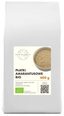 PŁATKI AMARANTUSOWE BIO 400 g - THE PLANET