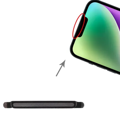 Immagine prodotto di Copertura rete auricolare per Apple iPhone 14 / 14 Plus Ricambio Riparazione