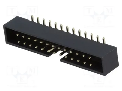 Image de 3 prises mâles de 2 mm, modèle DS1014-26MF1B - connecteur vertical, 26 broches