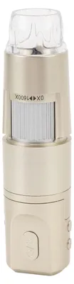 Zdjęcie produktu dla Bezprzewodowy mikroskop cyfrowy z 8 regulowanymi diodami LED, powiększenie od 0 do 1600x, rozdzielczość 1080p – bezprzewodowy mikroskop ręczny z interfejsem USB, kompatybilny z systemami Android, Windows i OS X
