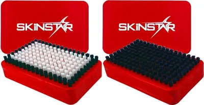 Image de SKINSTAR Brosses pour semelles de ski BaseBrush Synthetic Nylon et crin de cheval combi rouge