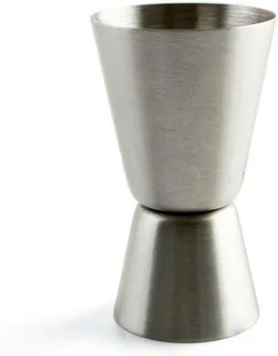 Produktbild von Metallischer Messbecher Set für Cocktails - 2 cl und 4 cl Maße aus Edelstahl