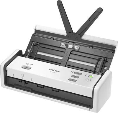 Produktbild von Brother ADS-1300, 215,9 x 355,6 mm, 600 x 600 DPI, 1200 x 1200 DPI, 7 Seiten pro Minute, ADF-Scanner, Weiß