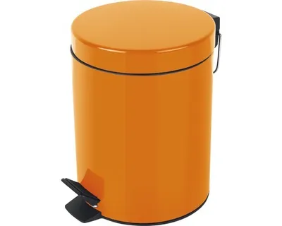 Produktbild von Spirella Kosmetikeimer "Sydney Orange" Mülleimer Treteimer Abfalleimer - 3 Liter – mit herausnehmbaren Inneneimer