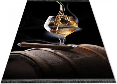 Produktbild von Jungengel Textilien Waschbarer Teppich Cigar & Wine Schwarz Elegant Design Flach 12xGrößen : 60x150 cm (0,90m²)