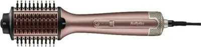 Produktbild von BaByliss Air Power Volume - 2-in-1 Warmluftbürste und Heizbürste, NASS- und TROCKEN-Modus, Glättende Warmluftbürste mit 3 Temperatureinstellungen, Ionen-Technologie, Keramikbeschichtung, Gold, AS95E