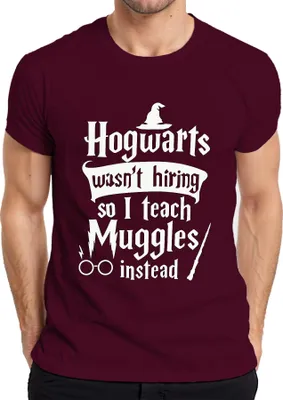 Produktbild von Hogwarts wasn't hiring Muggle Zauberer Lehrer Halloween Kostüm Herren T-Shirt, Burgundy, S