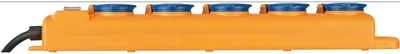 Immagine prodotto di Brennenstuhl SuperSolid, IP54, ciabatta multipla a 5 prese, giallo/blu, 2 m, 1 pz.