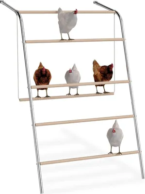 Obrázok produktu pre JOIEYOU hojdačka pre kurčatá 5 úrovní drevený perch kuracie rebrík kuracie perch kuracie hračky ihrisko kuracie príslušenstvo pre kurník voľný výbeh