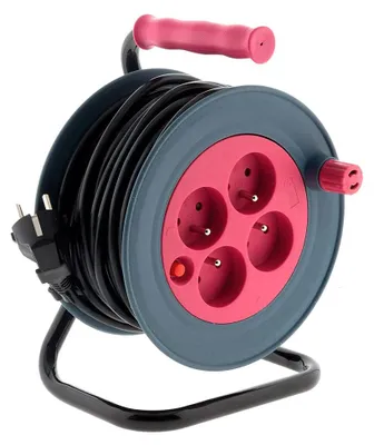Produktbild von Zenitech- Haushaltsspule 15m 3G1 mm² - Pink
