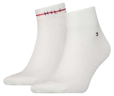 Obrázok produktu pre Tommy Hilfiger – ponožky po členky pre pánov, kompresné (balenie po 2 ks) NA717 (43 EU – 47 EU) (biele)