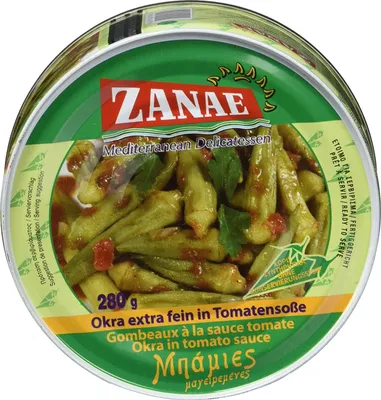 Produktbild von Kleine Okra in Tomatensauce 280g - Zanae