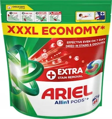Zdjęcie produktu dla Ariel Allin1 PODS+ Extra Stain Removal Kapsułki do prania, 44 prań