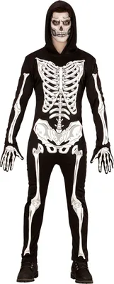 Zdjęcie produktu dla SKELETON (kombinezon z kapturem, rękawice) rozmiar M