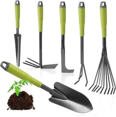 Produktbild von Gartenwerkzeug-Satz - ideal für Gartenarbeit und Pflanzen - praktisch und vielseitig