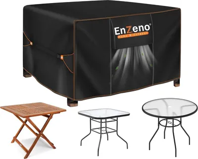 Produktbild von Enzeno Gartenmöbel Abdeckung 420D Oxford Wasserdicht Winterfest 90x90x90cm
