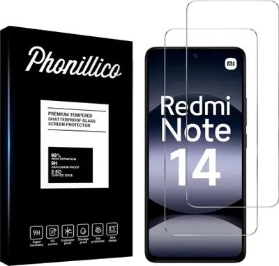 Zdjęcie produktu dla Szkło hartowane do Xiaomi Redmi Note 14 [2 szt.] Folia ochronna na ekran odporna na zarysowania Phonillico®