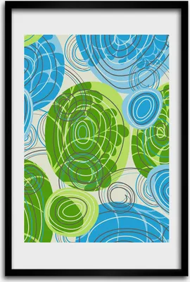 Produktbild von Bild - Bilderrahmen - 40 cm x 60 cm - MDF - Rahmen - Wandkunst - Abstraktion