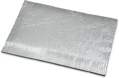 Productafbeelding van Keramische Vezelmat - Hittebestendige Mat - Isoleren van Houtkachels - Aluminium Coating - 500x300x5 mm - Wit