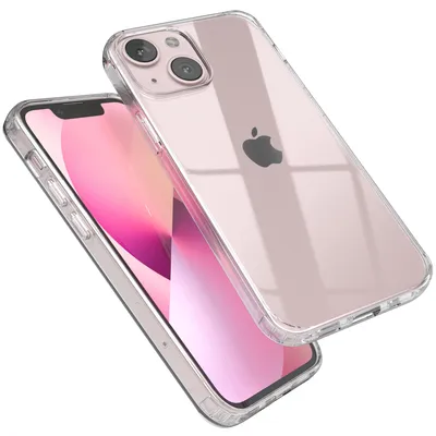 Produktbild von EAZY CASE Clear Hülle kompatibel mit Apple iPhone 13 Mini, Schutzhülle Silikon, dünnes Cover, Slimcover Handyhülle, Backcover Transparent