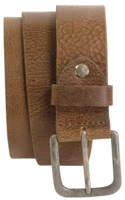 Produktbild von Ledergürtel Büffelleder mit Altsilberschließe 4 cm Vintage