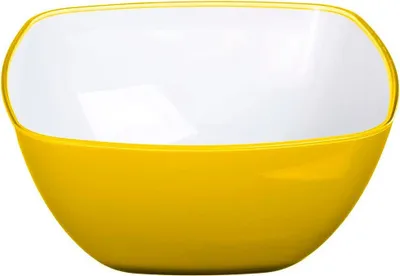 Produktbild von Salatschüssel d14cm "square" senfgelb - 5 five simply smart