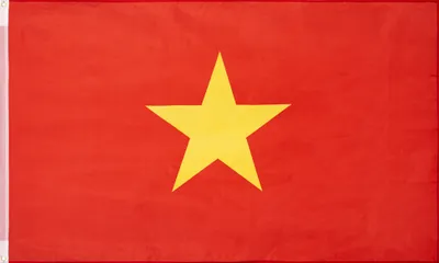 Produktbild von MUWO "Nations Together" | Vietnam Flagge | 150×90 cm | Verstärktes Besatzband | Doppelt gesäumte Ränder | MW-94