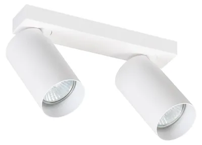 Immagine prodotto di Faretto ALASA bianco 2xGU10x10W in metallo, dimensioni: 10x20x5,5 cm, IP20 Alfa