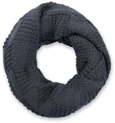 Produktbild von styleBREAKER Uni Strick Loop Schal mit Patentmuster, Uni Feinstrick Schlauchschal, Winter Strickschal 01018152