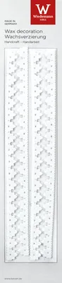 Produktbild von Verzierwachs-Borte Weiß 205 x Ø 10 mm
