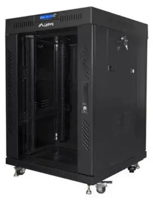 Zdjęcie produktu dla Lanberg FF01-6615-12BL szafa rack 15U wolnostojąca czarna
