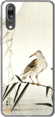 Produktbild von MuchoWow® Handyhülle Schutzhülle Hülle für Telefoonhoesje Huawei P20 Vogel - Tiere - Zweig - Vintage Silikon Softcase Handy Hülle - Hardcover