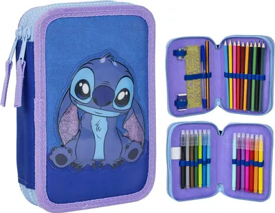 Immagine prodotto di CERDÀ - Podwójne Etui na Przybory Szkolne Disney Stitch - Oficjalny Produkt