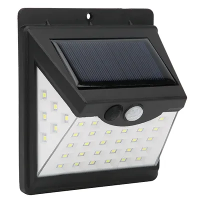 Obrázek produktu pro Solární nástěnná lampa se senzorem, solární nástěnné světlo, nástěnná lampa, 40LED nástěnné světlo, LED nástěnné světlo, nástěnná lampa se senzorem