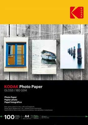 Produktbild von Kodak Fotopapier Glossy A4 180g 100 Blatt