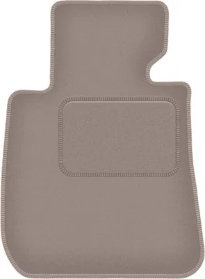 Produktbild von Fahrerfußmatte Velours beige passend für BMW 3 E92 (2004-2011, Coupe) – mit Befestigungen – passgenau