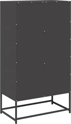 Obrázek produktu pro Skříň highboard černá 68x39x123 cm ocel