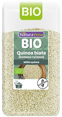 QUINOA BIAŁA (KOMOSA RYŻOWA) BEZGLUTENOWA BIO 450 g - NATURAVENA