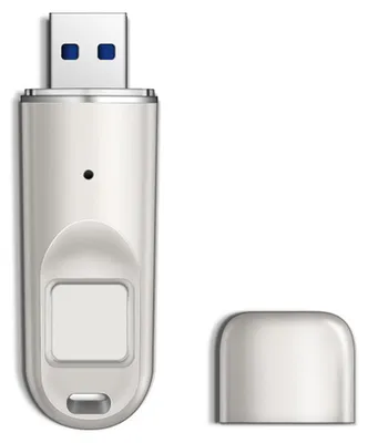 Obrázek produktu pro 128GB USB flash disk, šifrovaná ochrana otiskem prstu, USB 3.0 flash disk, přizpůsobitelné šifrovací zóny