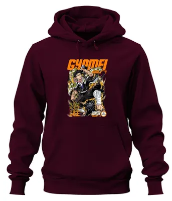 Zdjęcie produktu dla Gyomei Himejima Demon Slayer Hashira Anime Prayer Beads Gift Uni  Bluza z kapturem, bordowy, 3XL