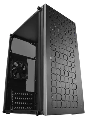 Produktbild von Mars Gaming MC-1000, Mini Tower, PC, Schwarz, micro ATX, Mini-ITX, Metall, Gehärtetes Glas, Gaming