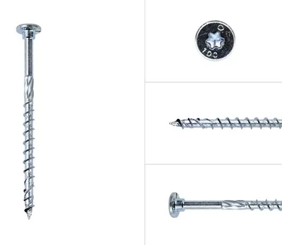 Immagine prodotto di Vite per legno zincata 8 x 300 Torx 40 - confezione da 50 pezzi