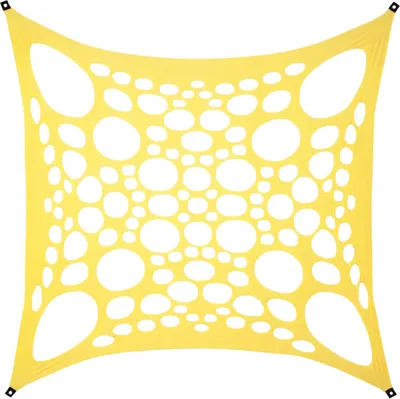 Produktbild von PSYWORK Schwarzlicht Segel Elasthan "Sonnengelb, 3x3m