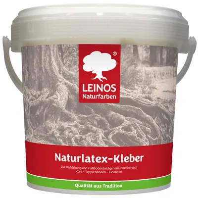Produktbild von LEINOS Naturlatexkleber 3,00 kg – lösungsmittelfreier Kontaktkleber auf Naturkautschukbasis – für Teppiche, Kork, Leder, Filz, Linoleum & Papier – ideal für ökologische Anwendungen