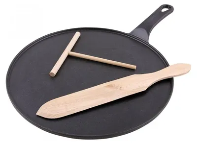 Produktbild von CHASSEUR PUC329001, Rund, Crêpe-Pfanne, Schwarz, Emaille, Eisenguss, Frankreich