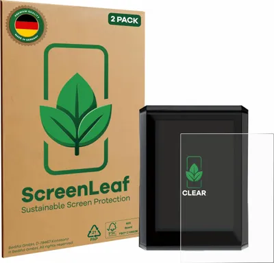 Produktbild von 2x ScreenLeaf Schutzfolie für Shimano SC-EN610 nachhaltiger Displayschutz Display Schutz Folie Klar Transparent