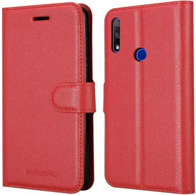 Image de Cadorabo Housse pour Honor 9X Housse de protection rouge Etui pour téléphone portable Case Cover Fermeture magnétique